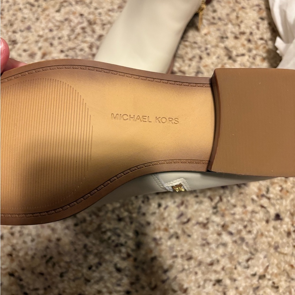 Michael Kors Cream Ankle Boots - Picture 3 of 8